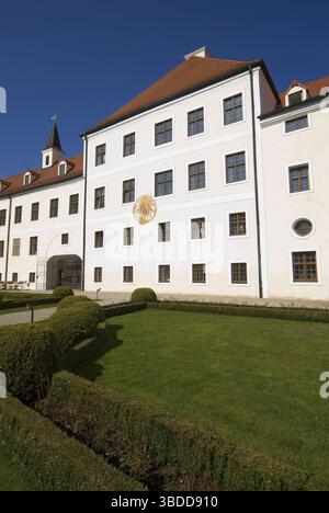 Abbazia benedettina Seeon, Seeon-Seebruck, Chiemgau, Baviera, Germania Foto Stock