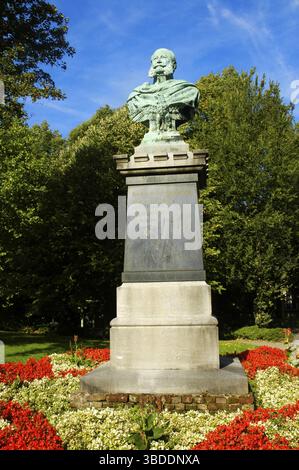 Busto del Kaiser Wilhelm, Rellinghausen, Essen, Renania settentrionale-Vestfalia, Germania Foto Stock