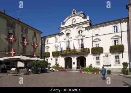 Municipio, Palazzo di città, Piazza San secondo, Asti, Piemonte, Italia Foto Stock