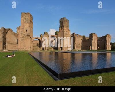 Terme di Caracalla, grande sito archeologico di Roma, Italia Foto Stock