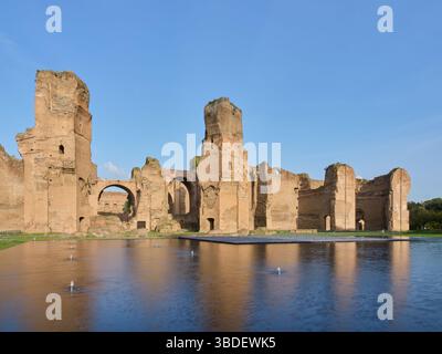 Terme di Caracalla, grande sito archeologico di Roma, Italia Foto Stock