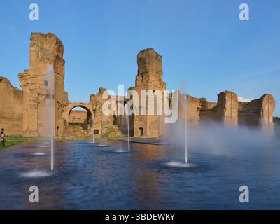 Terme di Caracalla, grande sito archeologico di Roma, Italia Foto Stock