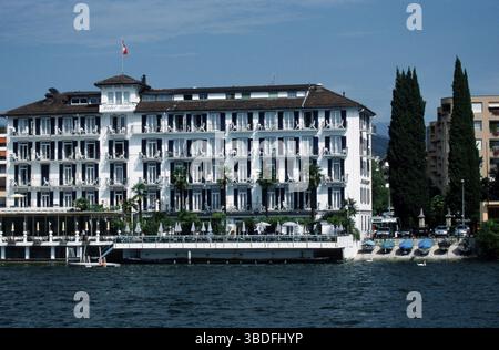 Hotel Lido, Lugano, Lago di Lugano, Ticino, Svizzera Foto Stock