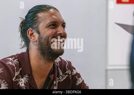 Bonn, Germania, 8 giugno 2019: Shazad Latif al FedCon 28 Foto Stock