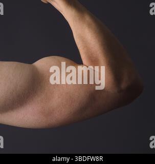 Maschio di immagine ravvicinata del suo braccio Foto Stock