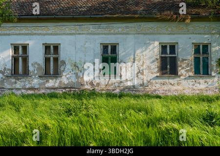 Finestre silenziose del passato Foto Stock