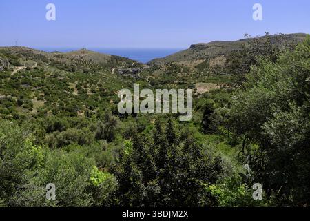 Creta è la più grande e popolosa delle isole greche Foto Stock