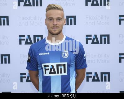 Calciatore tedesco Nils Butzen 1.FC Magdeburg DFB 3.stagione di Liga 2015-16, calciatore tedesco Nils Butzen 1.FC Magdeburg DFB 3.stagione di Liga 2015-16 Foto Stock