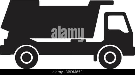 Sagoma di un dumper Illustrazione Vettoriale