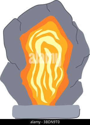 illustrazione vettoriale cartoni animati portale porta magica di passaggio Illustrazione Vettoriale
