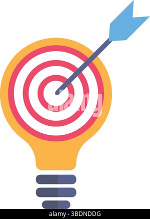 Icona di strategia aziendale minimalista Illustrazione Vettoriale