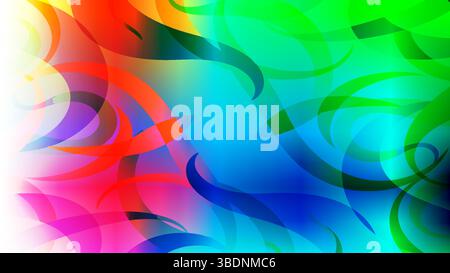 Sfondo Swirl colorato astratto - Vibrant Gradient Design Illustrazione Vettoriale