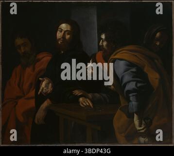 Chiamata di Matteo Battistello Caracciolo - artista: Giovanni Battista Caracciolo (italiano, Napoli 1578–1635 Napoli) Data: CA. 1625–30 Foto Stock