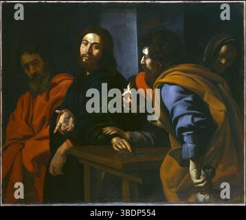 Chiamata di Matteo Battistello Caracciolo - artista: Giovanni Battista Caracciolo (italiano, Napoli 1578–1635 Napoli) Data: CA. 1625–30 Foto Stock