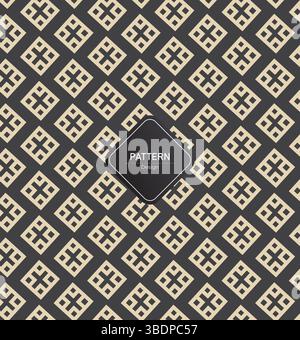 Sfondo geometrico Gold Shapes, motivo nero di lusso Illustrazione Vettoriale