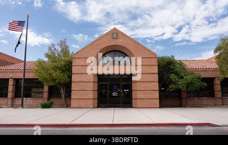 Boulder City, Nevada / USA - 24 maggio 2025: Foto esterna dell'edificio dell'ufficio postale degli Stati Uniti a Boulder City, Nevada Foto Stock