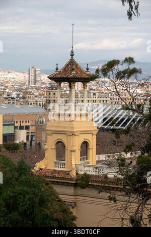 Vista sulla città di Barcellona, ​​Catalonia, Spagna. Foto Stock