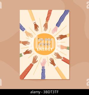 Banner della comunità volontaria in stile piatto Illustrazione Vettoriale