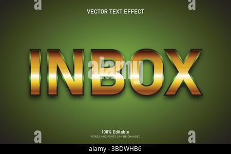 Elegante effetto testo modificabile Illustrazione Vettoriale