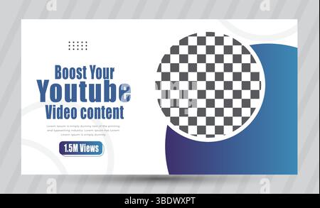 Design delle miniature di YouTube Illustrazione Vettoriale