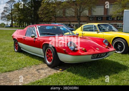 1971 Lotus Europa, in mostra al Bicester Scramble tenutosi il 27 aprile 2025. Foto Stock