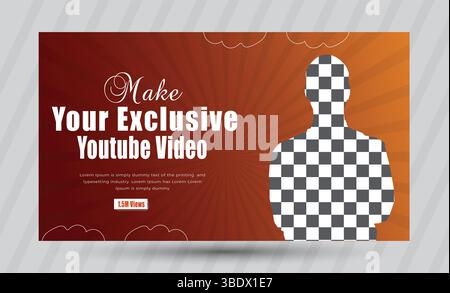 Design delle miniature di YouTube Illustrazione Vettoriale