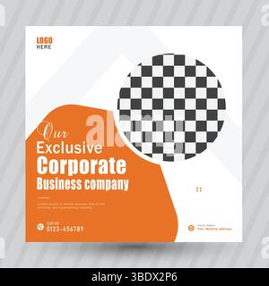 Post sui social media aziendali Illustrazione Vettoriale