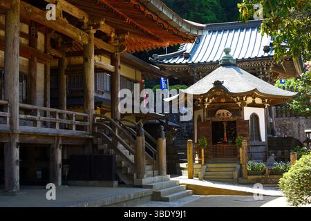 Tempio Nachisan Seiganto-ji, vicino al grande Santuario Kumano Nachi Taisha, Kumano Kodo, prefettura di Wakayama, Giappone, Asia. Foto Stock