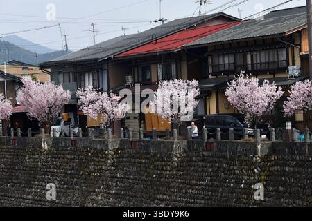 Villaggio di Furukawa a Hida, prefettura di Gifu, Giappone, Asia. Foto Stock