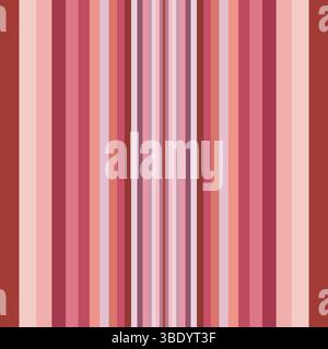 Un motivo vettoriale senza cuciture ispirato al tramonto nel deserto, caratterizzato da strisce verticali rosa, rosso e corallo. Ideale per tessuti, carte da parati e. Illustrazione Vettoriale