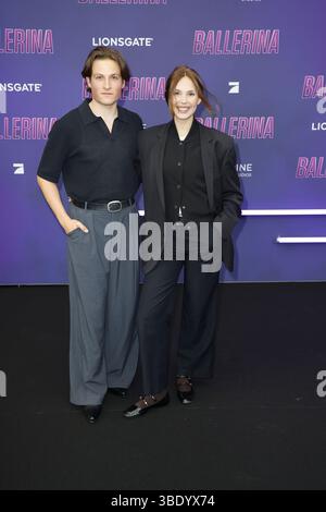 Moritz Baeckerling und Ina Hout bei der „da The Word of John Wick: Ballerina“ Film Premiere AM 26.05.2025 a Berlino Foto Stock
