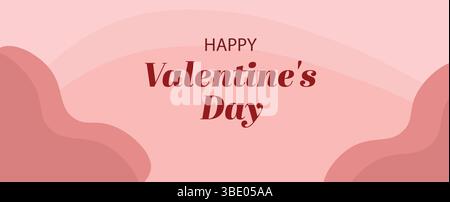 Il design del biglietto d'auguri per San Valentino cattura l'amore e l'affetto in questo giorno speciale Illustrazione Vettoriale