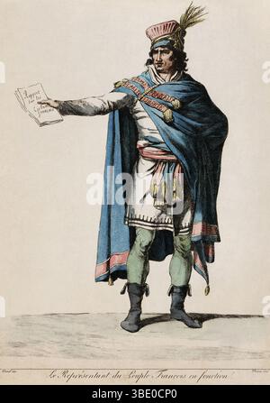 Dominique Vivant, barone Denon (Parigi, 4 gennaio 1747 – Parigi, 27 aprile 1825), è stato un artista, scrittore, diplomatico, autore e archeologo francese. Denon era un diplomatico per la Francia sotto Luigi XV e Luigi XVI. Fu nominato primo direttore del museo del Louvre da Napoleone dopo la campagna egiziana del 1798-1801, ed è commemorato nell'ala Denon del museo moderno e nel Dominique-Vivant Denon Research Center. Il suo Voyage dans la basse et la haute Egypte ("viaggio in basso e alto Egitto"), in due volumi, 1802, fu fondamentale per il moderno Foto Stock