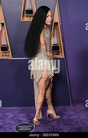Las Vegas, Stati Uniti. 26 maggio 2025. Kehlani arriva agli American Music Awards del 2025 tenuti al Fontainebleau di Las Vegas il 26 maggio 2025 a Las Vegas, Nevada. © Starbuck/ credito: AFF/Alamy Live News Foto Stock