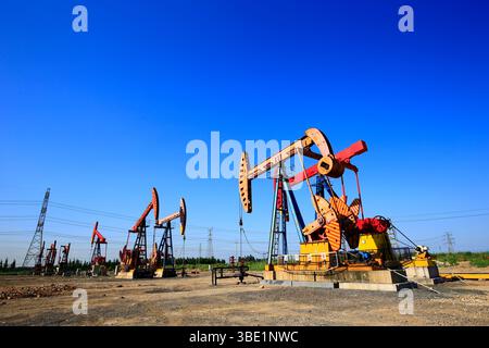 La pompa dell'olio, attrezzatura industriale Foto Stock