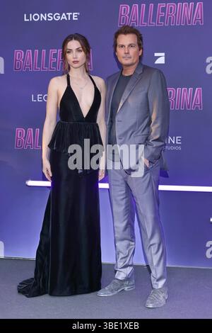 26.05.2025 , Ana de Armas und Len Wiseman zur Deutschlandpremiere von dal mondo di John Wick: Ballerina, Zoo Palast, Berlino, Berlino *** 26 05 2025 , Ana de Armas e Len Wiseman alla prima tedesca di dal mondo di John Wick ballerina, Zoo Palast, Berlino, Berlino Foto Stock
