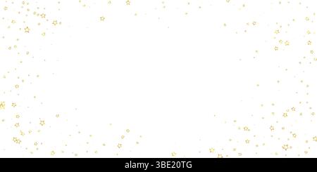 Sovrapposizione vettoriale Christmas Stars. Confetti scintillanti di lusso Magic Stars. Spirito natalizio. Illustrazione vettoriale Festive Stars su sfondo bianco. Illustrazione Vettoriale