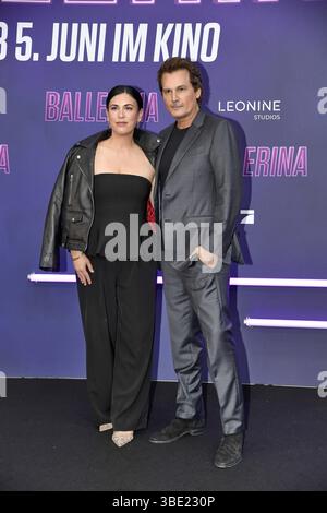 Ana de Armas und Len WisemanT bei derFrom The World of John Wick Ballerina Premiere im ZOO Palst Platz a Berlino AM 26.05.2025 *** Ana de Armas e Len WisemanT al The World of John Wick Ballerina premiere allo ZOO Palst Platz di Berlino il 26 05 2025 Foto Stock