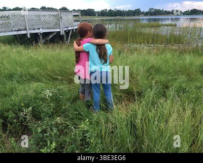 The Florida Project anno : 2017 USA diretto da Sean Baker Valeria cotto, Brooklynn Prince Foto Stock