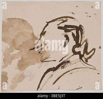Johan Tobias Sergel - Caricatyre del pittore fiammingo Joseph Benoit Suvée (1743-1807) Foto Stock