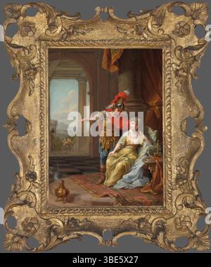 Johann Heinrich Tischbein il Vecchio - Marco Antonio visita Cleopatra dopo la sua sconfitta di Ottaviano Foto Stock