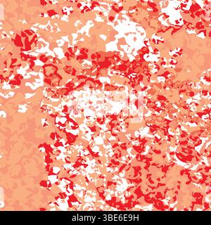 Corallo astratto e motivo a vortice bianco sfondo a texture senza cuciture Illustrazione Vettoriale