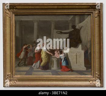 Joseph-Benoît Suvée (francese, 1743–1807) - le Dévouement des Citoyennes de Paris (la dedica dei cittadini di Parigi) Foto Stock