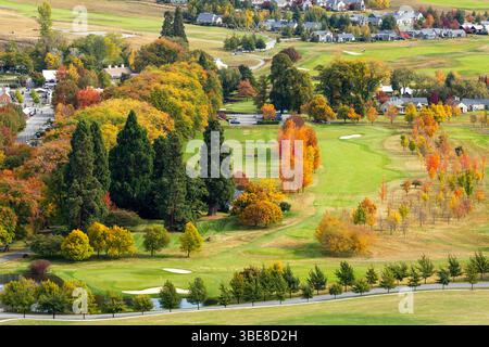 Il Millbrook Golf Resort vicino a Queenstown è stato votato come il miglior Golf Resort in nuova Zelanda e ospita il New Zealand Open Foto Stock