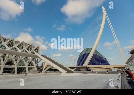Il Museu de les Ciències Príncipe Felipe è un museo della scienza situato a Valencia, in Spagna Foto Stock