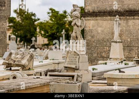 Cimitero Cristoforo Colombo (Cemetario de Colon) a l'Avana, Cuba Foto Stock