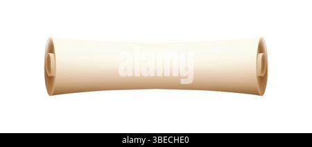 icona di scorrimento del diploma 3d. Carta in rotoli vintage. Corsi di laurea Illustrazione Vettoriale