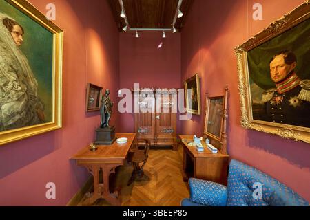 Suggestivo interno del castello di Hohenzollern. Hechingen, Germania Foto Stock