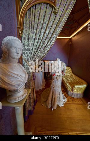 Suggestivo interno del castello di Hohenzollern. Hechingen, Germania Foto Stock