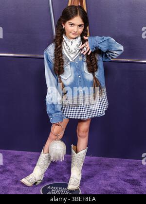 LAS VEGAS, NEVADA, Stati Uniti d'America - MAGGIO 26: Taylen Biggs arriva agli American Music Awards 2025 tenutosi al Fontainebleau di Las Vegas il 26 maggio 2025 a Las Vegas, Nevada, Stati Uniti. (Foto di Xavier Collin/Image Press Agency) Foto Stock